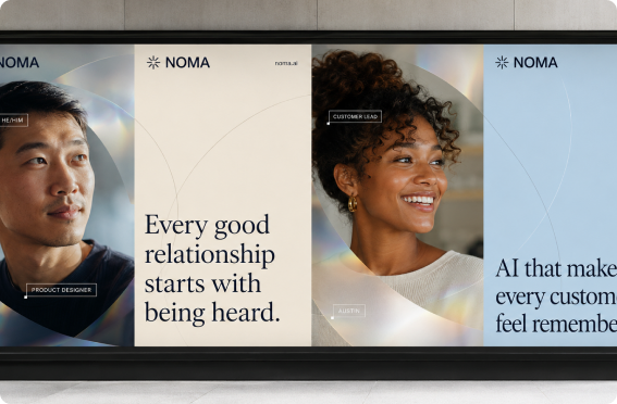 Portrait-led advertising campaign