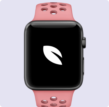 Pink smartwatch product campaign